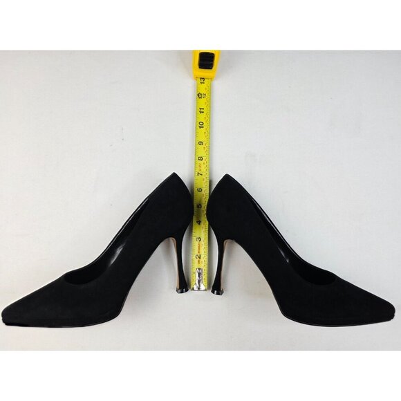 Vince Camuto 8.5M Women Black Suede Leather Slip On Point Toe Stiletto Pumps NEW - Picture 3 of 16